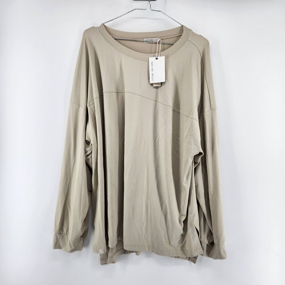 Barefoot Dreams 1X Dusty Sage Butterchic Seamed Pullover NWT